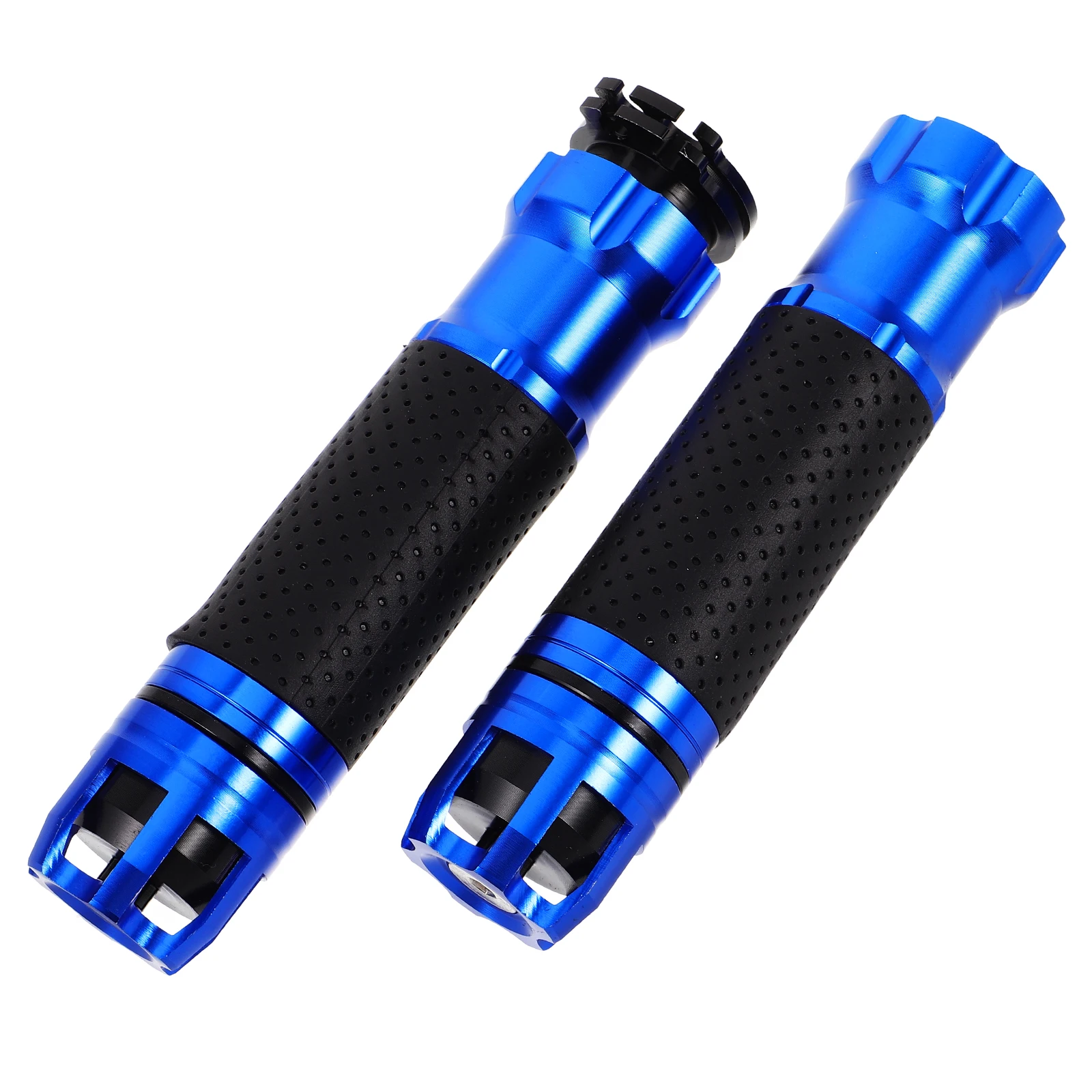 

2 pcs Motorcycle Handle Replacement Handlebar Grips Motorbike Throttle Grip Rubber Aluminum Alloy Antislip Ergonomic Dirt Bike