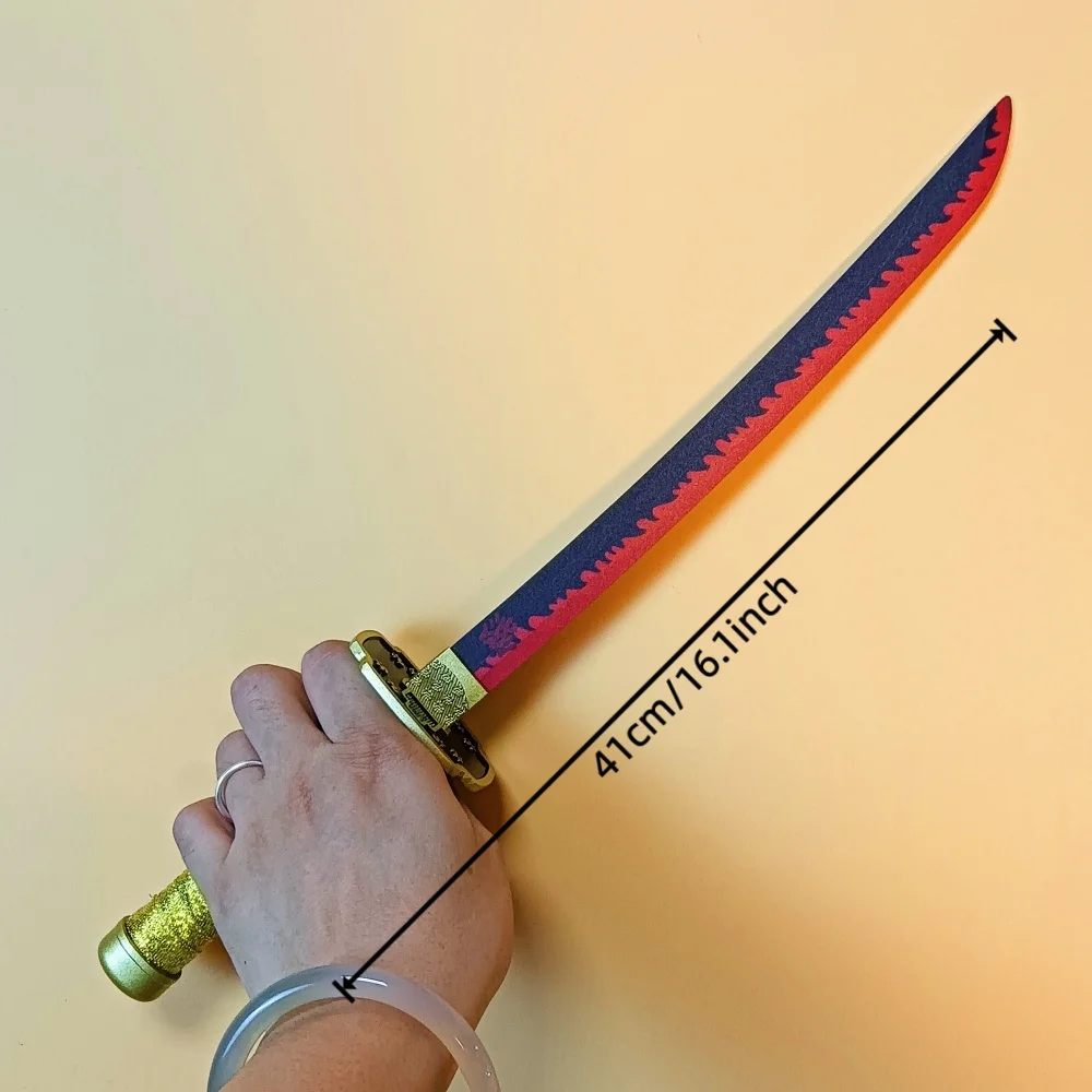 16 cali (42 cm) Katana Miecz Anime Cosplay Rekwizyt Nóż Ninja Prawdziwy Plastikowy Nóż Ninja Japońska Katana Szabla Samurajska Niedziurawa Zabawka Prezent