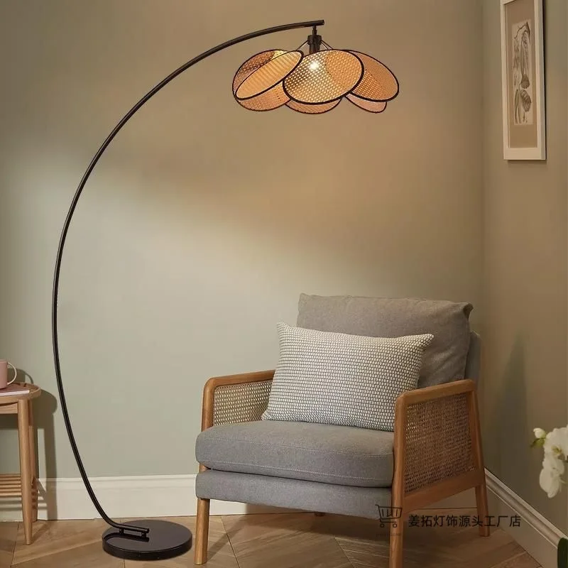 

Floor Lamp for Living Room Modern Scandinavian Style Creative Decorative Accent Lamp for Sofa Area Luxury Fishing Lamp Design