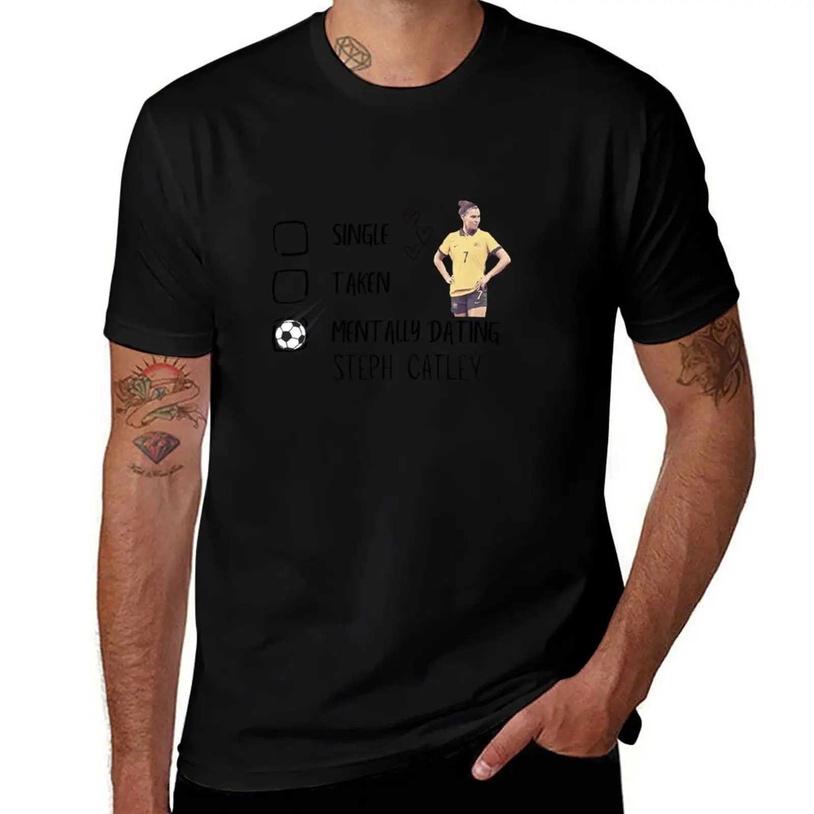 Steph Catley T-Shirt Basic Daily Outfit Short Sleeve Tee T-Shirt
