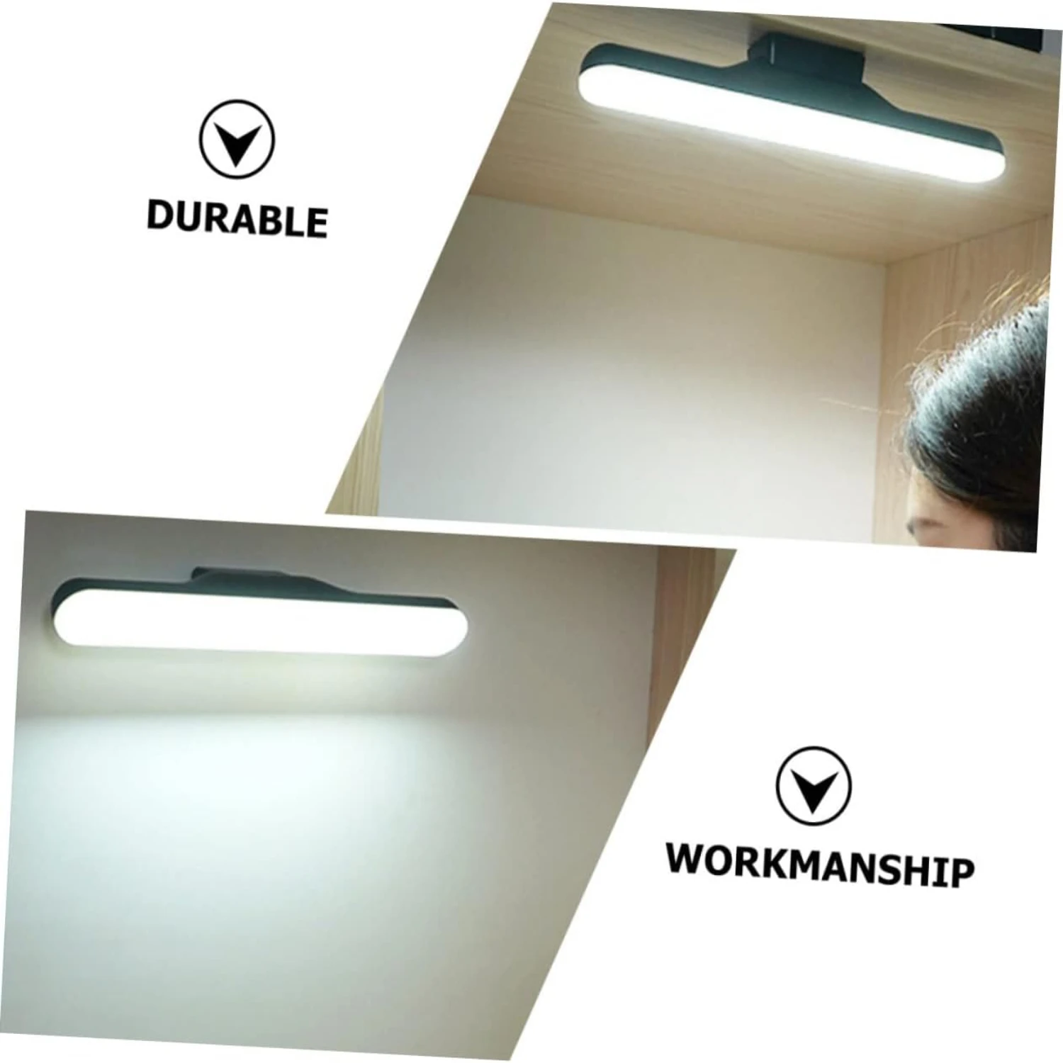 Luci da toeletta a LED bianche moderne ed eleganti: realizzate in ABS elegante per un look classico e contemporaneo - Elegante apparecchio di illuminazione