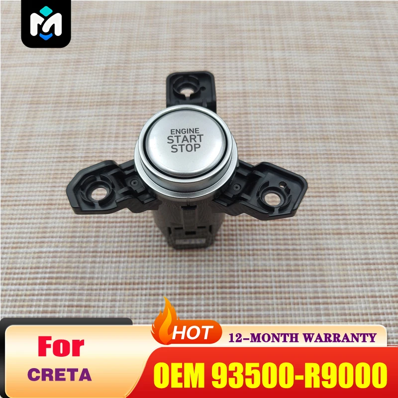 Engine One-Button Switch Button Car Key Start Stop Push Switch Parts for Hyu-ndai CRETA 2020-2022 OEM 93500-R9000
