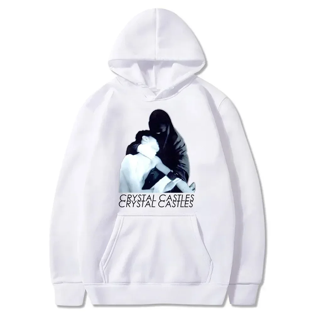 Sport Hip Hop Sweatshirts Crystal Castles Printed Hoodies Long Sleeve Pullover Loose Casual Streetwear for Men and Women Hoodie