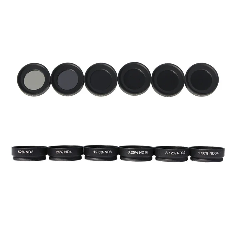 1,25 inch ND-filter Astronomische telescoopoculairs Lens Neutrale dichtheid Medium grijze dichtheid ND2 ND4 ND8 ND16 ND32 ND64