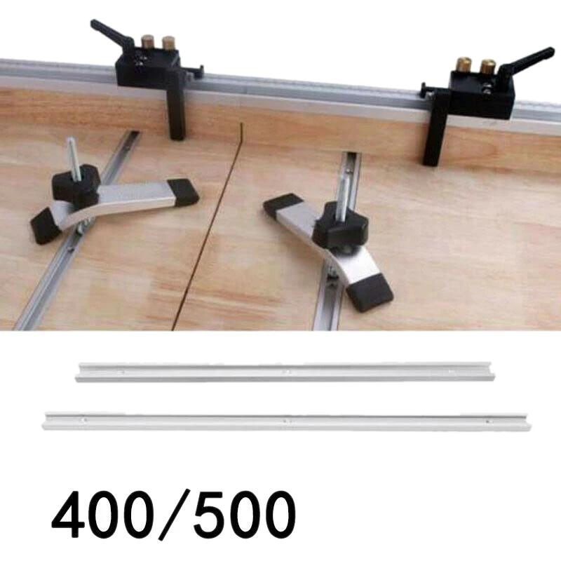 ABNM Barra de alumínio deslizante T-Track T-Slot Jig Fixture para haste de calibre de serra de mesa