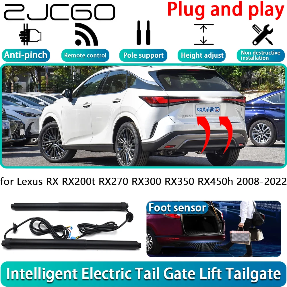 

ZJCGO for Lexus RX RX200t RX270 RX300 RX350 RX450h 2008-2022 Electric Powered Tailgate Power Liftgate Automatic Tailgate System