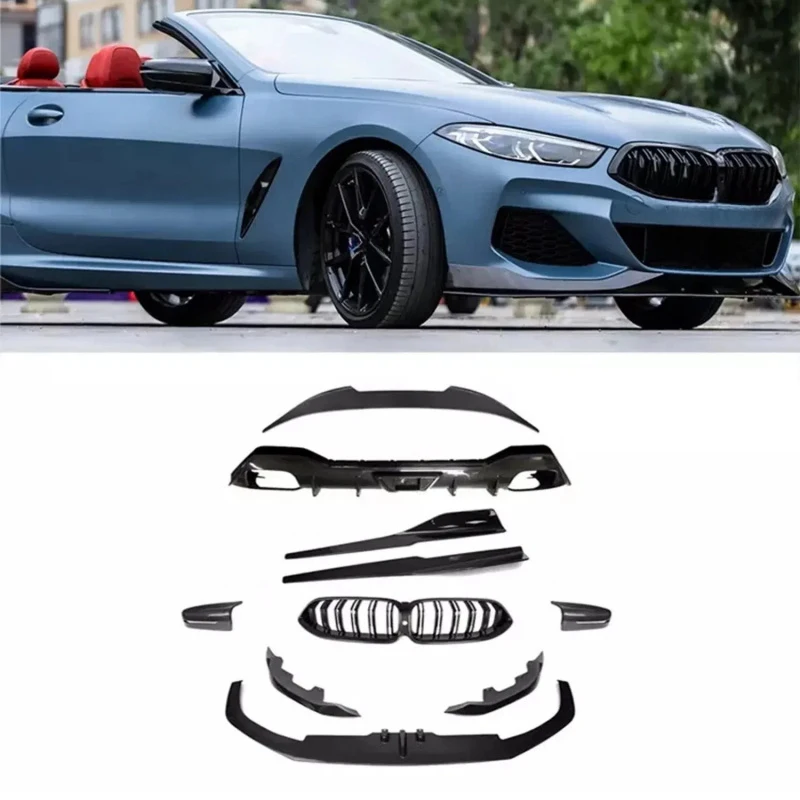Hot selling Auto Parts Body kit  Dry Carbon Fiber Front Lip Side Skirt Rear Wing Mirror Cover Grille