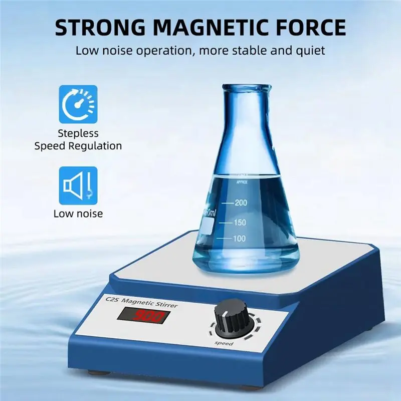 Super Deal -3L Digital Magnetic Stirrer EU Plug Desktop Lab Magnetic Mixer Display Laboratory Liquid Agitator Mixing Equipment