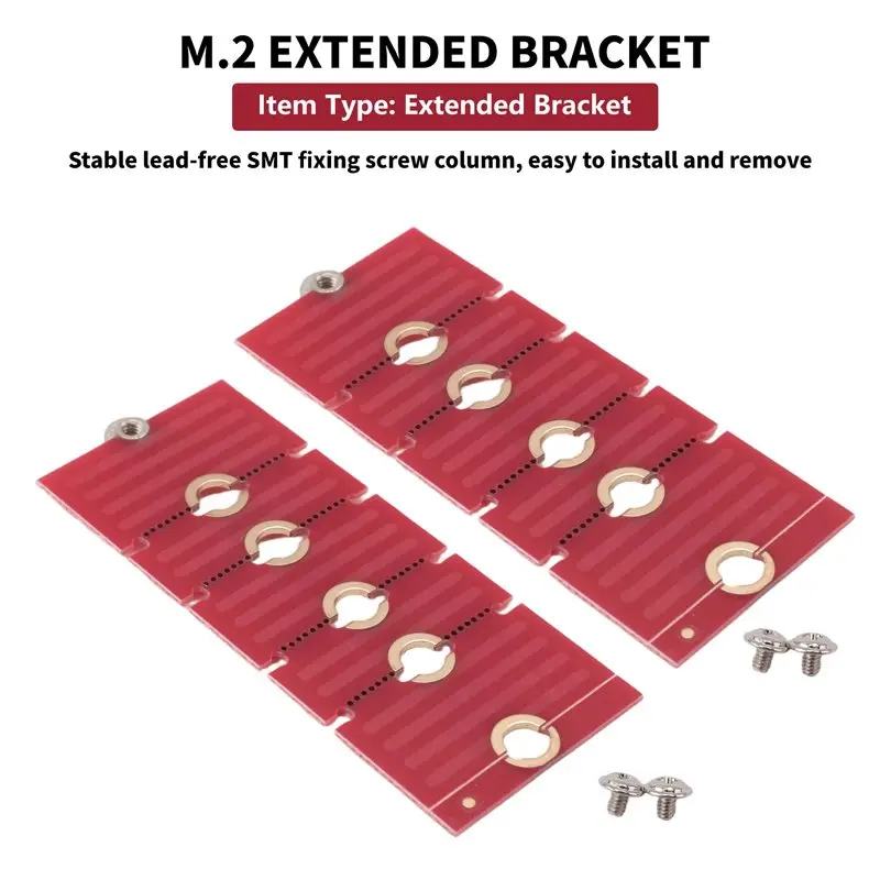 【Price Drop !!】2PCS Extended Transfer Red PCB+Metal 2230, 2242, 2260, 2280 Aircraft M2 CHANGE LONG SIZE U.2 M3 M.3 SSD 24BB