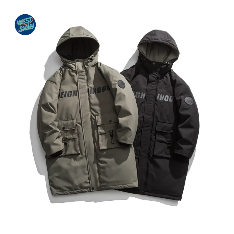 

WESTSHAN Премиум-качество, размер ЕС, США, роскошная активная уличная одежда, зимняя теплая длинная куртка на утином пуху 90, пальто