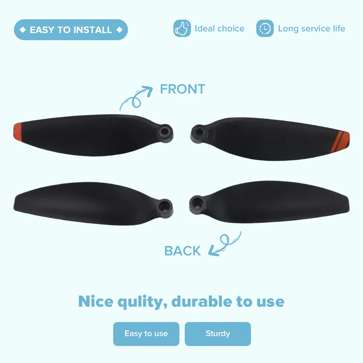 A03V 8 шт. 4726 пропеллер для дрона DJI Mini 2, легкий реквизит, запасные части для лезвия, запасные части для Mavic Mini 2 G