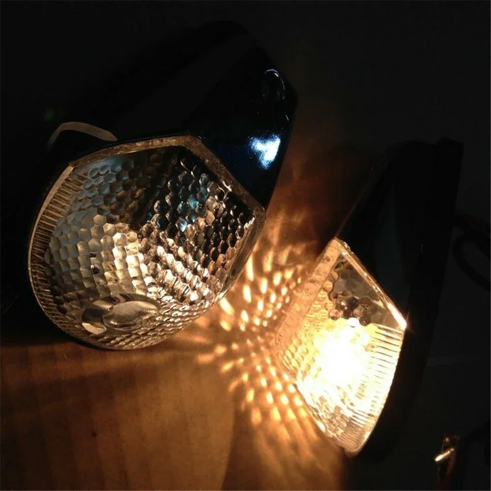 Clear Flush Mount Turn Signals Blinker Light for Universal Sportbikes Chromed Motorcycle Parts