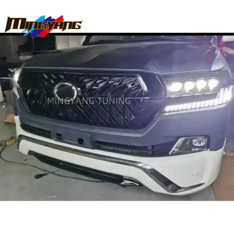 تعديل جودة عالية 4 عدسة رئيس ضوء مصباح المصابيح الأمامية 2016-2021 لاند كروزر Lc200 Led المصابيح الأمامية