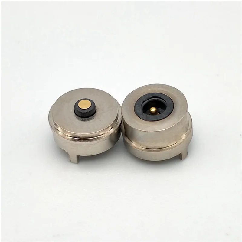 

A53Q-10X Magnet Spring-Loaded Pogo Pin Connector Single Spring Pin 2 Poles Charge Power Male Female Probe Solder Wire And PCB