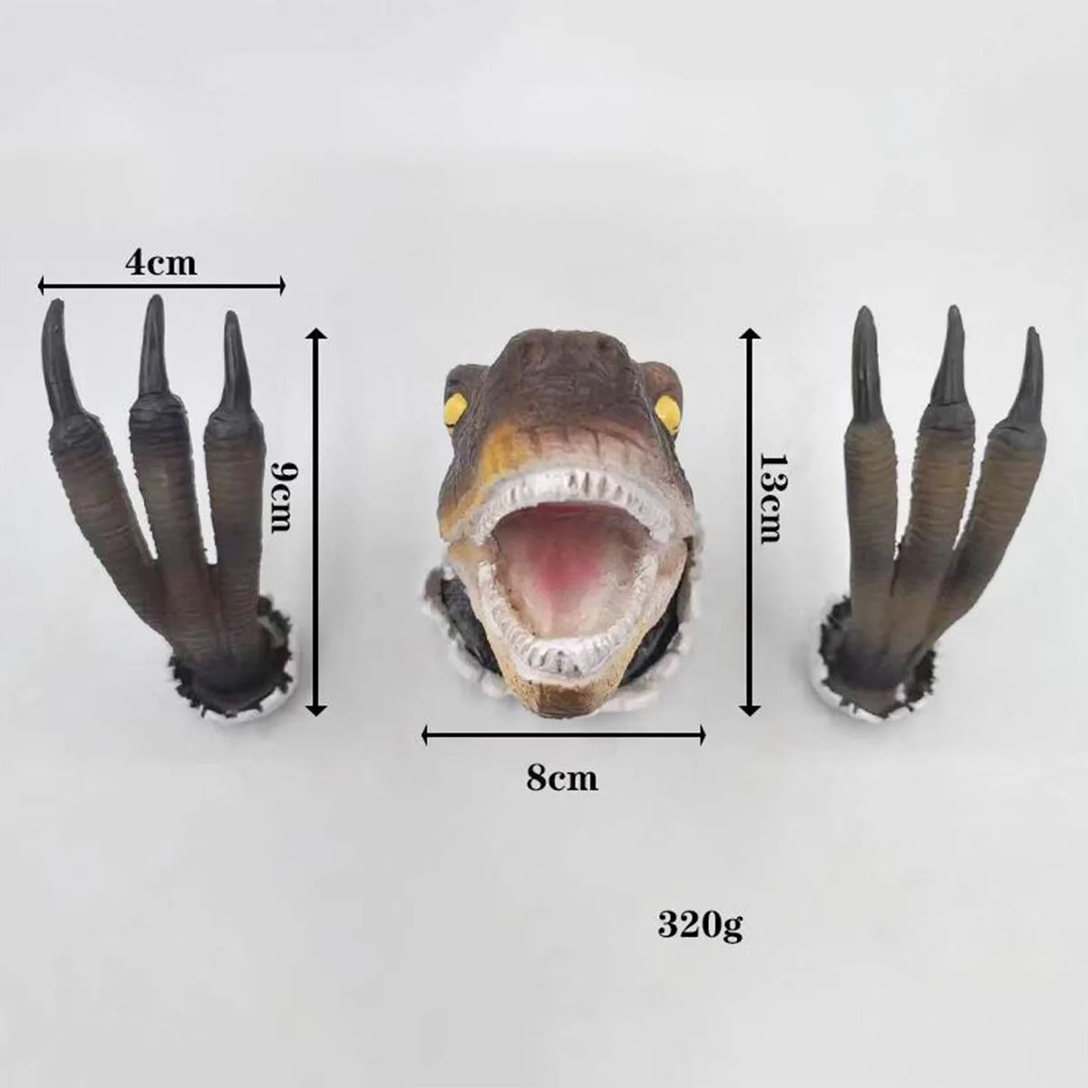 Dinosaur Head Wall Mounted Statue Decoration, Hanging Sculpture Wall Art Sculpture for Home Decor Office Party Bedroom Room