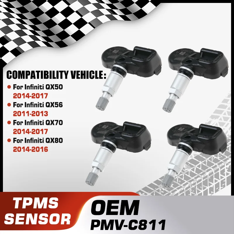 

TPMS Tire Pressure Sensor For Infiniti QX50 2014-2017 Infiniti QX56 2011-2013 Infiniti QX70 2014-2017 Infiniti QX80 2014-2016