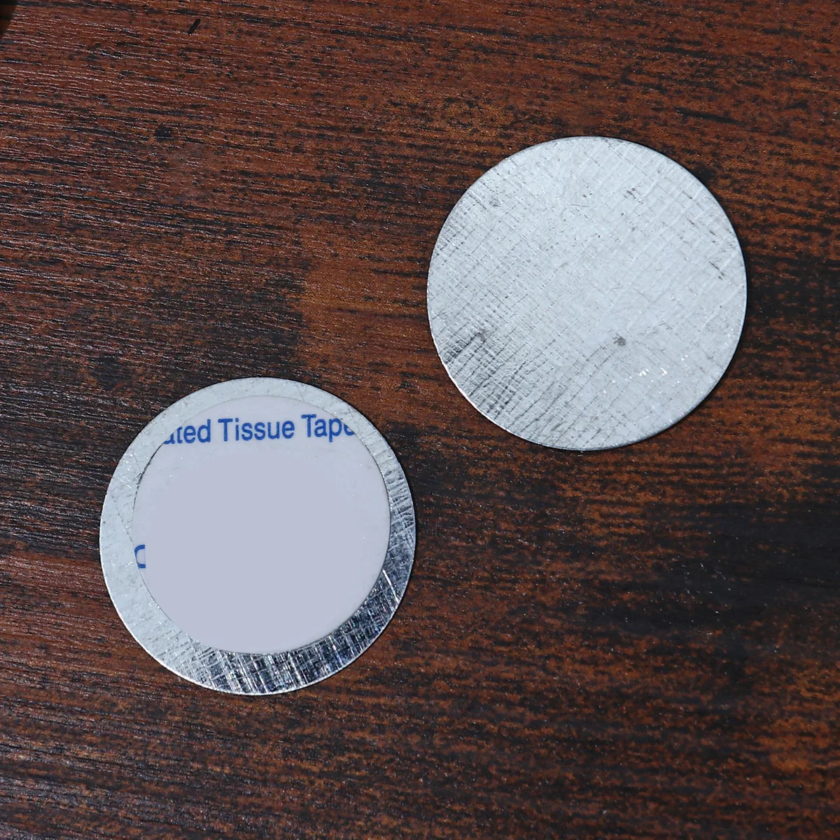 Plaques adhésives en fer, feuilles métalliques Double face pour fond de étui de maquillage, tampon décoratif antidérapant, longue durée, 100 pièces