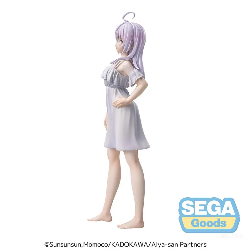 Original Genuine SEGA Alya Sometimes Hides Her Feelings in Russian Alisa Frock Anime Figure Model Dolls Statuette Ornament Gifts