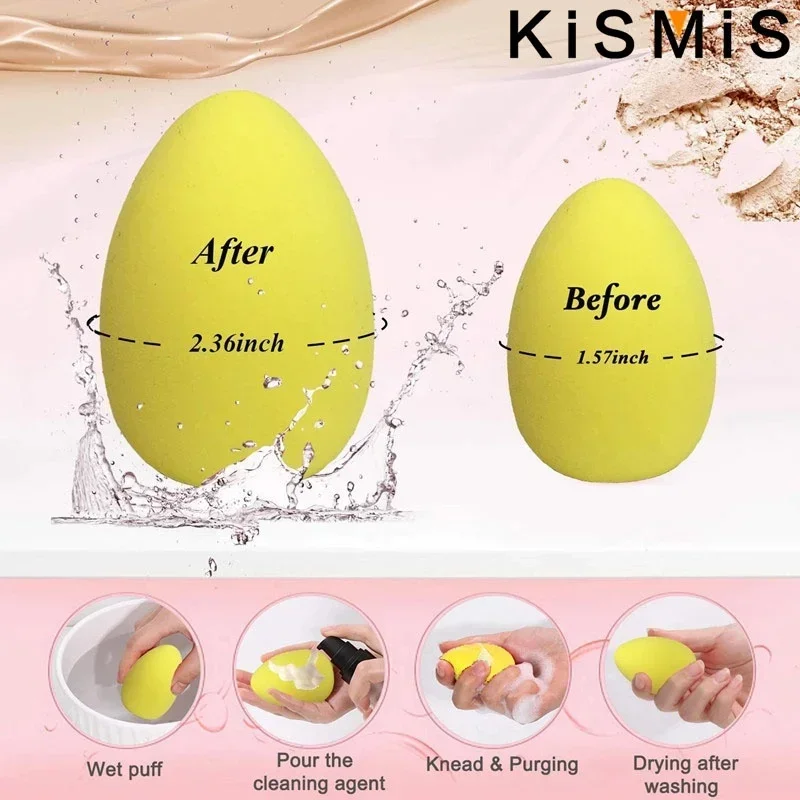 KISMIS 4 pz/scatola nuovo Set di spugne per il trucco Face Beauty soffio di polvere cosmetico per fondotinta crema correttore Make Up Blender Tools