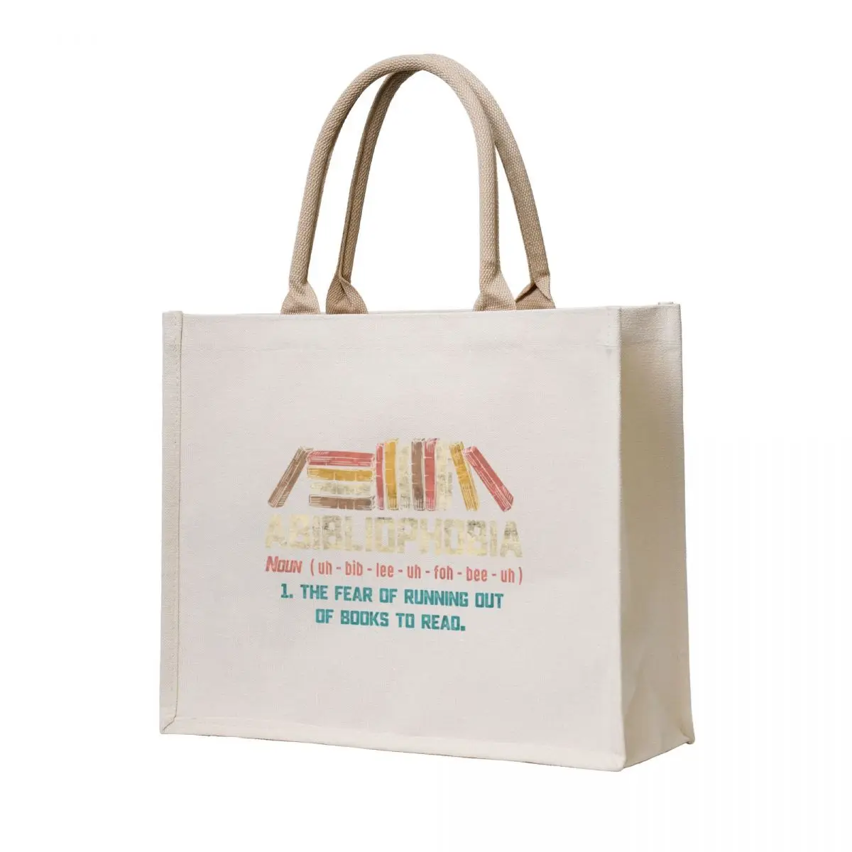 

Abibliophobia The Fear Of Running Out Of Books To Read Reading Lover Funny Gift Tote Bag Big bag
