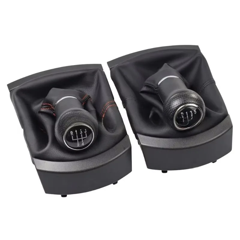 

Iem For Car-Styling 5 Speed Gear Stick Shift Knob with PU Leather Boot Seat Ibiza 2002 2003 2004 2005 2006 2007 2008 2009 2010