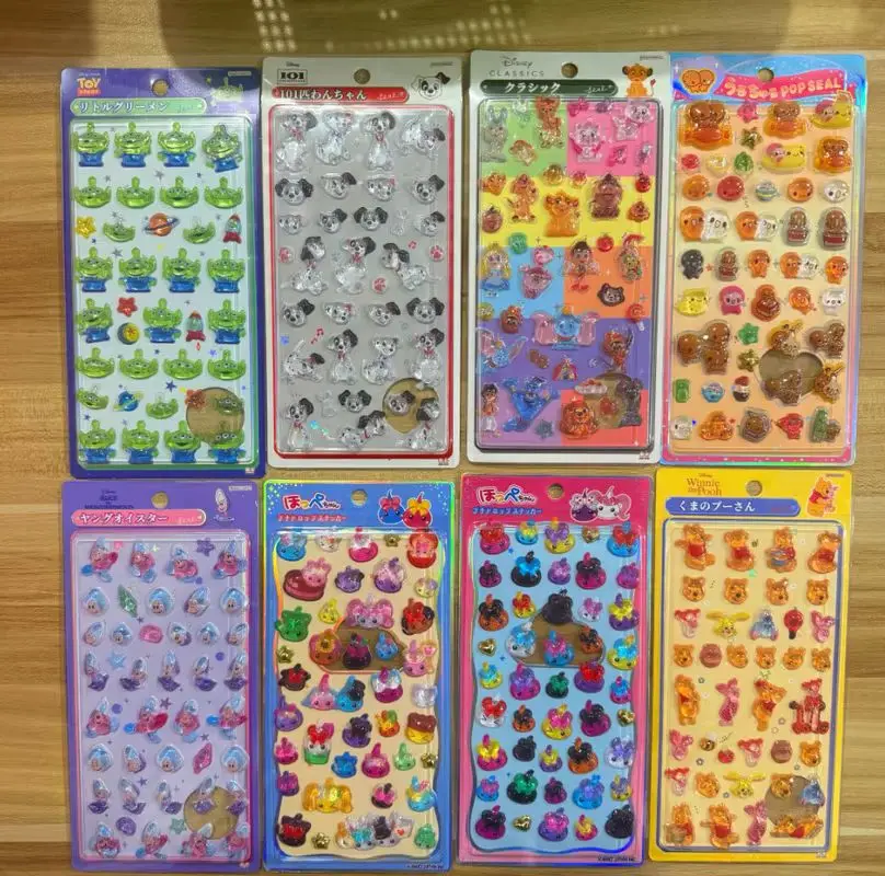 

24 шт. японских 3D-наклеек с объемным рельефом в стиле инопланетян, стерео-стикеры для декора мобильных телефонов, подарок для студентов, для рукоделия и канцелярии