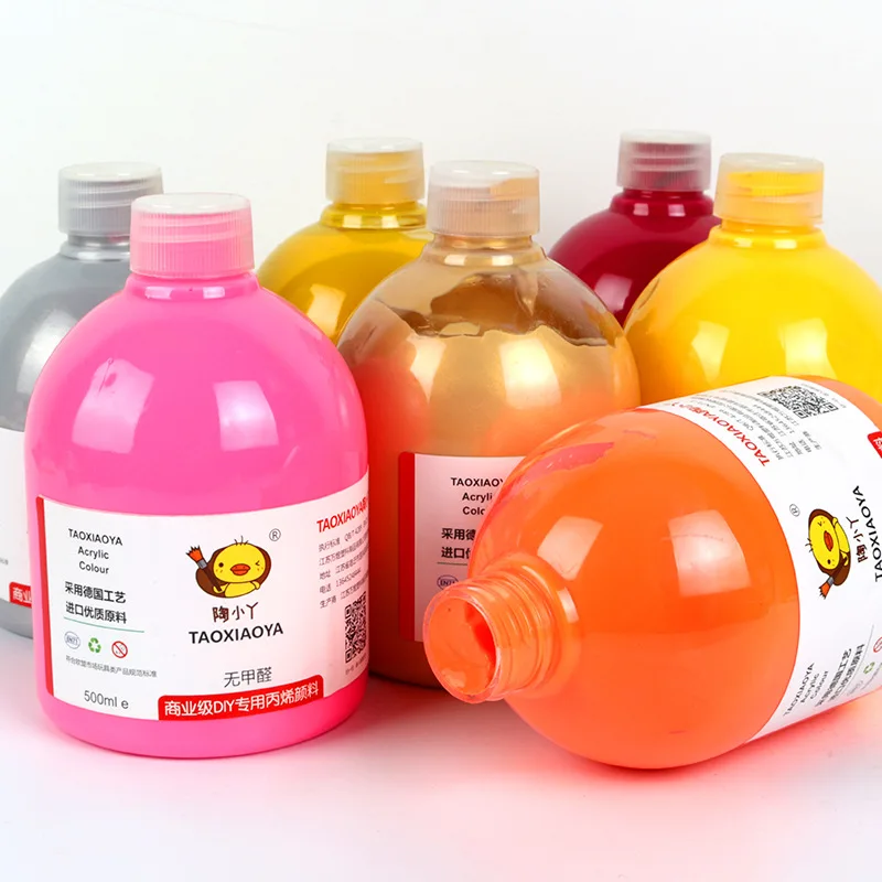 

500 мл/бутылка, флуоресцентная металлическая акриловая краска, ручная краска, краска для стен, пигмент для текстиля «сделай сам»