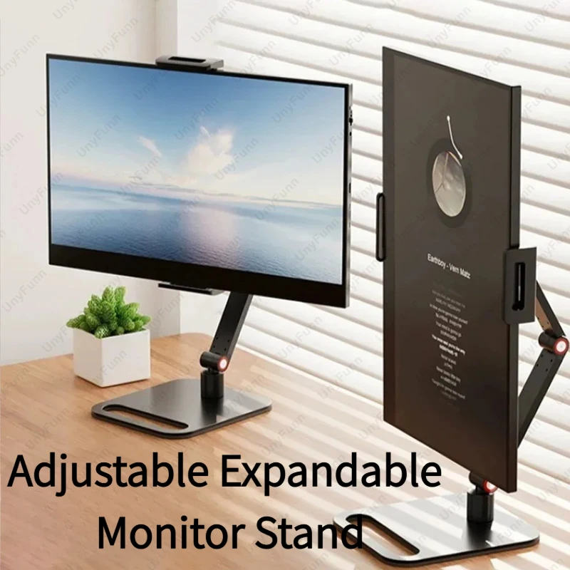 

Adjustable Expandable Monitor Holder, Clamp Mount for Laptop & Phone, Vertical Screen Expansion Stand for Gaming Desktop