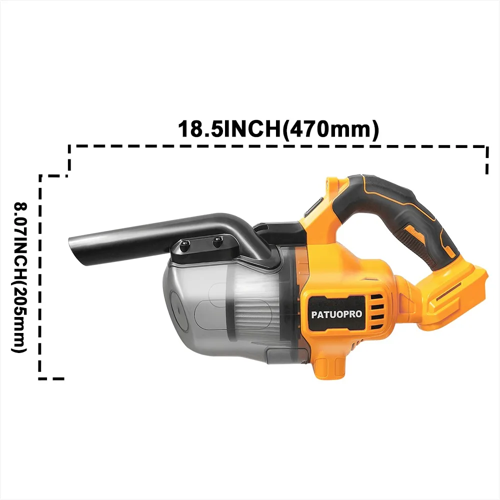 PATUOPRO Brushless Cordless Electric Vacuum Cleaner Multifunction Household Dust Cleaning Power Tool For Makita 18V Battery