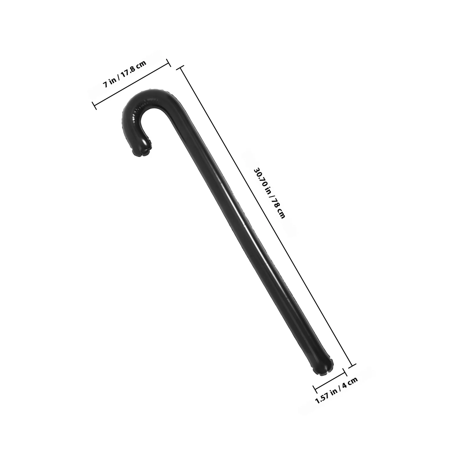 نفخ العكاز الدعامة خفيفة الوزن المحمولة تفجير عصا المشي بالون أداء الحفلات البلاستيكية عكاز بالون مضحك المزحة