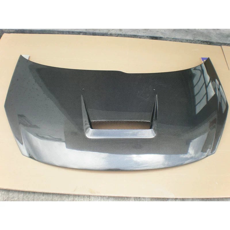 Carbon Fiber Engine Cover for Peugeot 207 modified Bonnet Hood scoop body kit Car Accessories