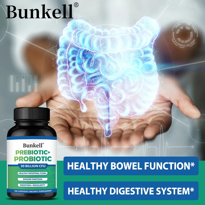 Prebiotics + Probiotics for Adults, Women and Men - Probiotic Lactobacillus Acidophilus - Digestive Health, Immune, Gut Health