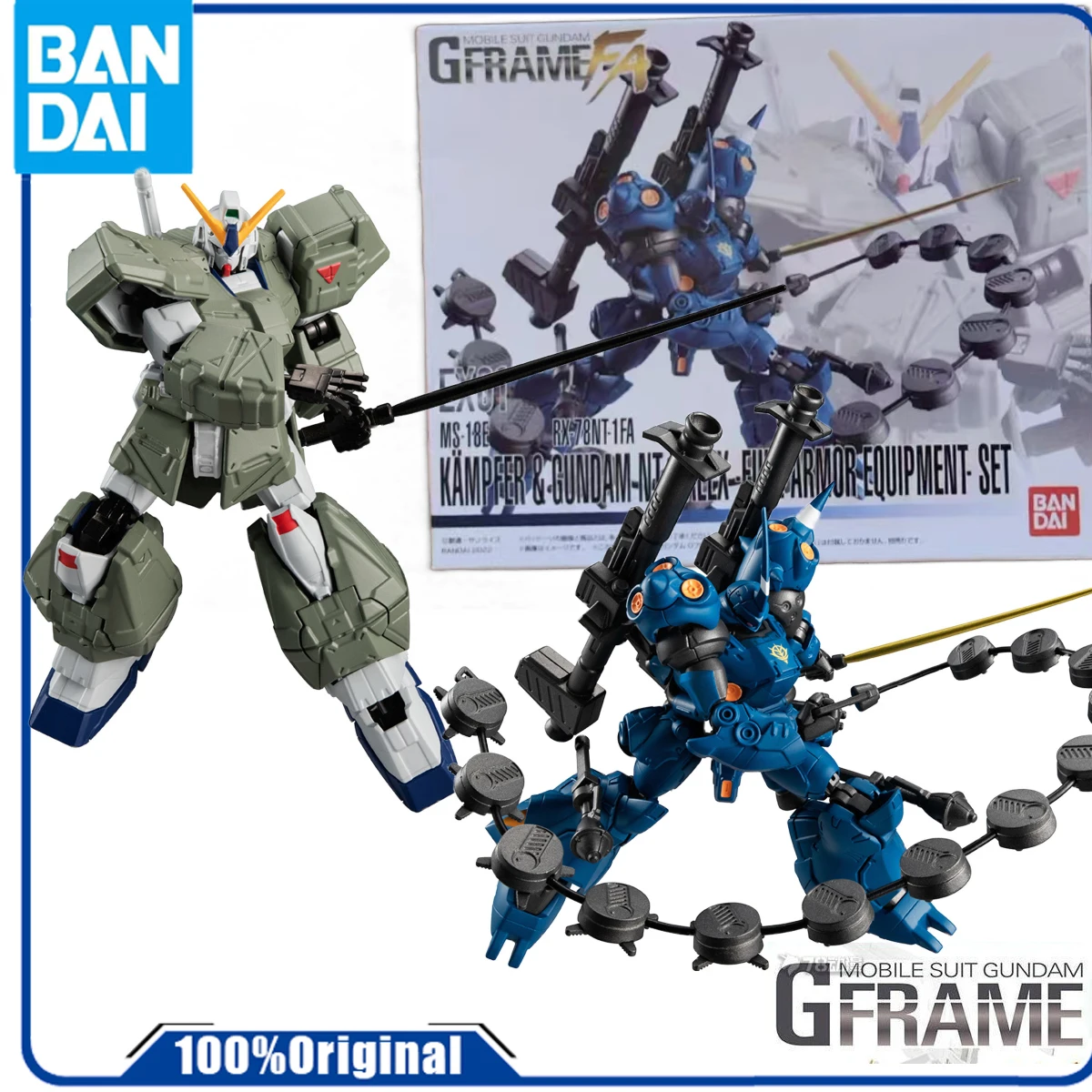 

Bandai Genuine /Original G FRAME SERIES FA EX EX01 KYOBA VAN & GUNDAM NT-1 CHOBHAM ARMOR SET Action Figure Toys For Boys /Girl