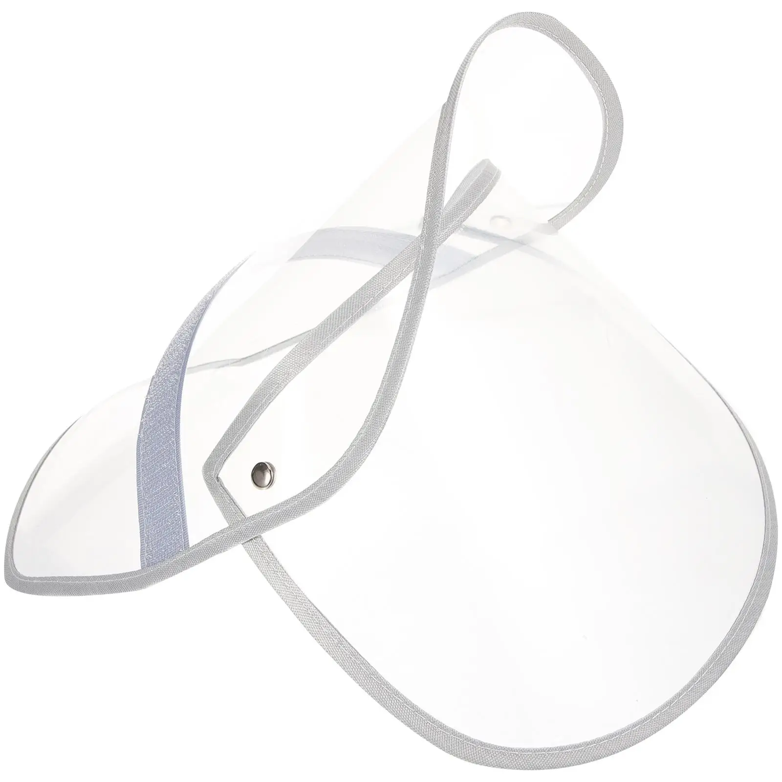 

Raincoat Hat Clear Plastic Visor Detachable Face Protector Waterproof Brim Raincoat Cap Shield Cap Parts Home Supplies