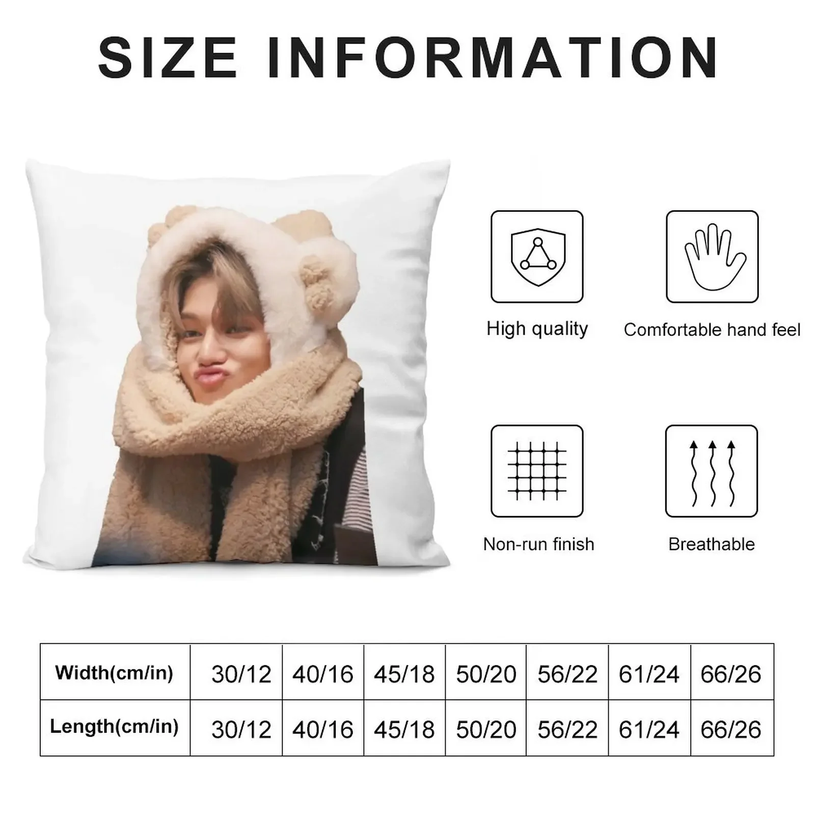 Soft Wooyoung Throw Pillow Cushion Child sleeping pillows Pillow Cover pillow