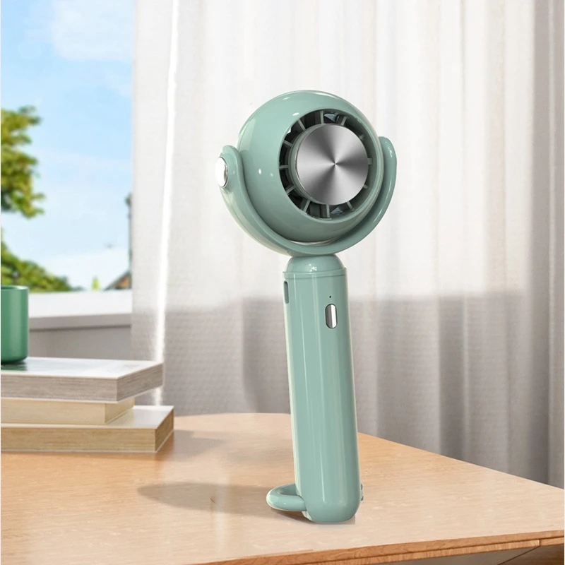 Portátil Handheld Mini Fan, Semiconductor Refrigeração de Refrigeração, USB Recarregável, Quiet Air Cooler, Escritório e Exterior