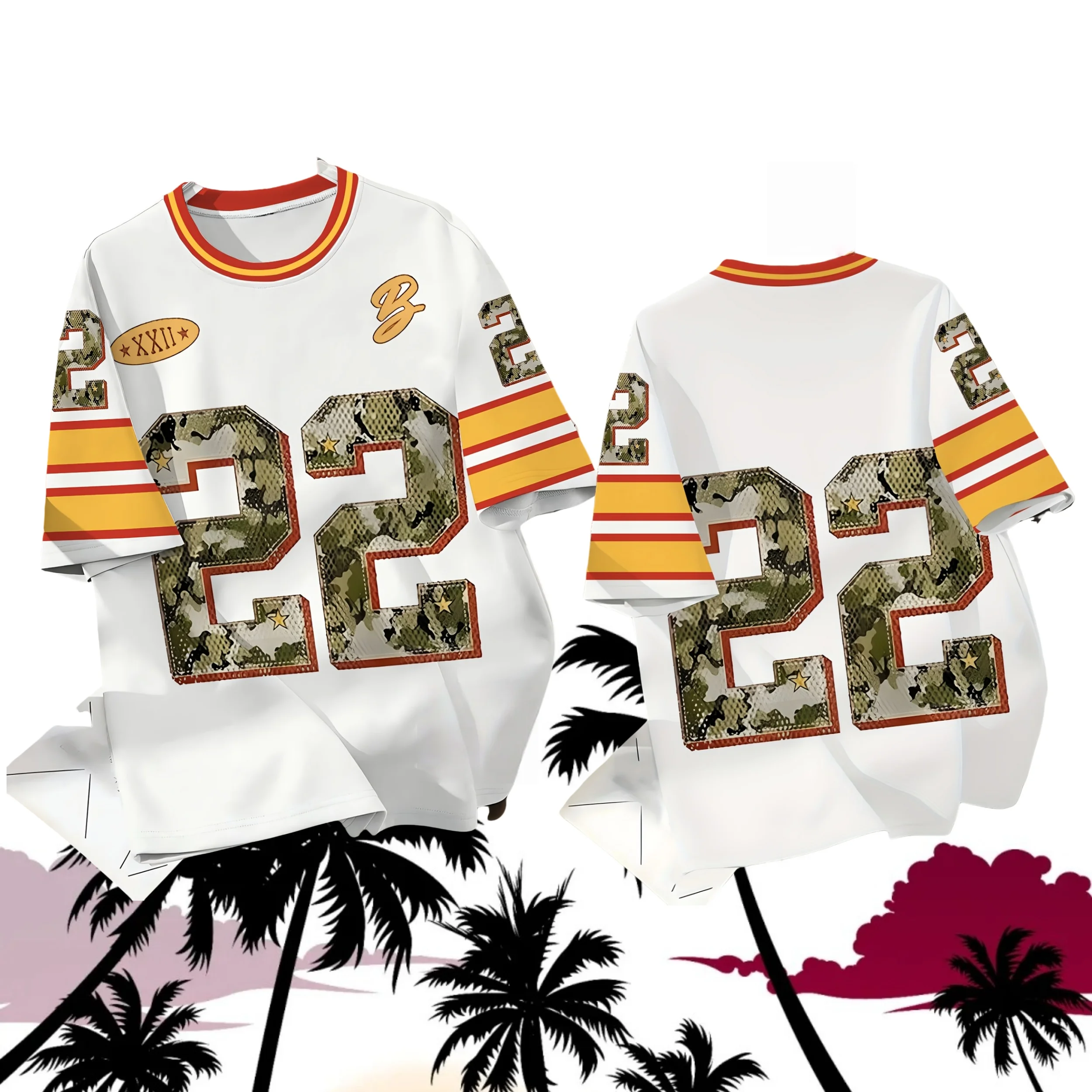 

25/26 No.22 Print Men T-Shirt O-neck Short Sleeves Lightweight PLUS SIZE T-Shirt Vintage Plus Size 6 Colors Tees Men Clothes
