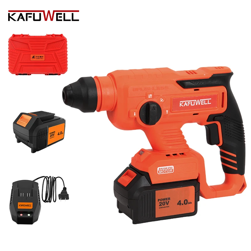 KAFUWELL PA4573HE-W-2 18v Brushless Rotary Hammer Lithium-ion Electric Cordless Rotary Hammer