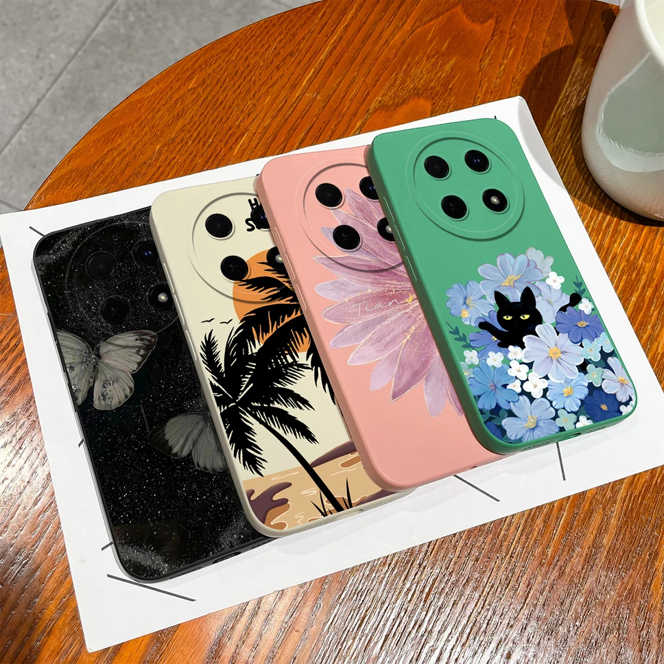 For Huawei Nova 12i Phone Case Cute Chubby Girl Boy Soft Liquid Silicone Shockproof Back Covers For Huawei Nova12i Fundas Coque