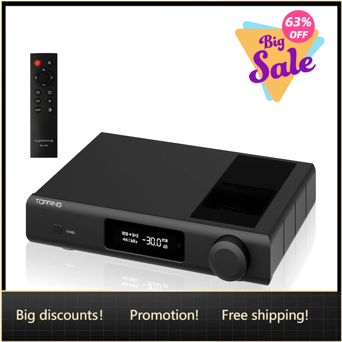 

BestsellerBestsellerRCA/XLR Full Balanced D90III Discrete 1Bit DAC Preampli With PSRM Module, USB/Bluetooth/Optic/Coaxial/AES/II