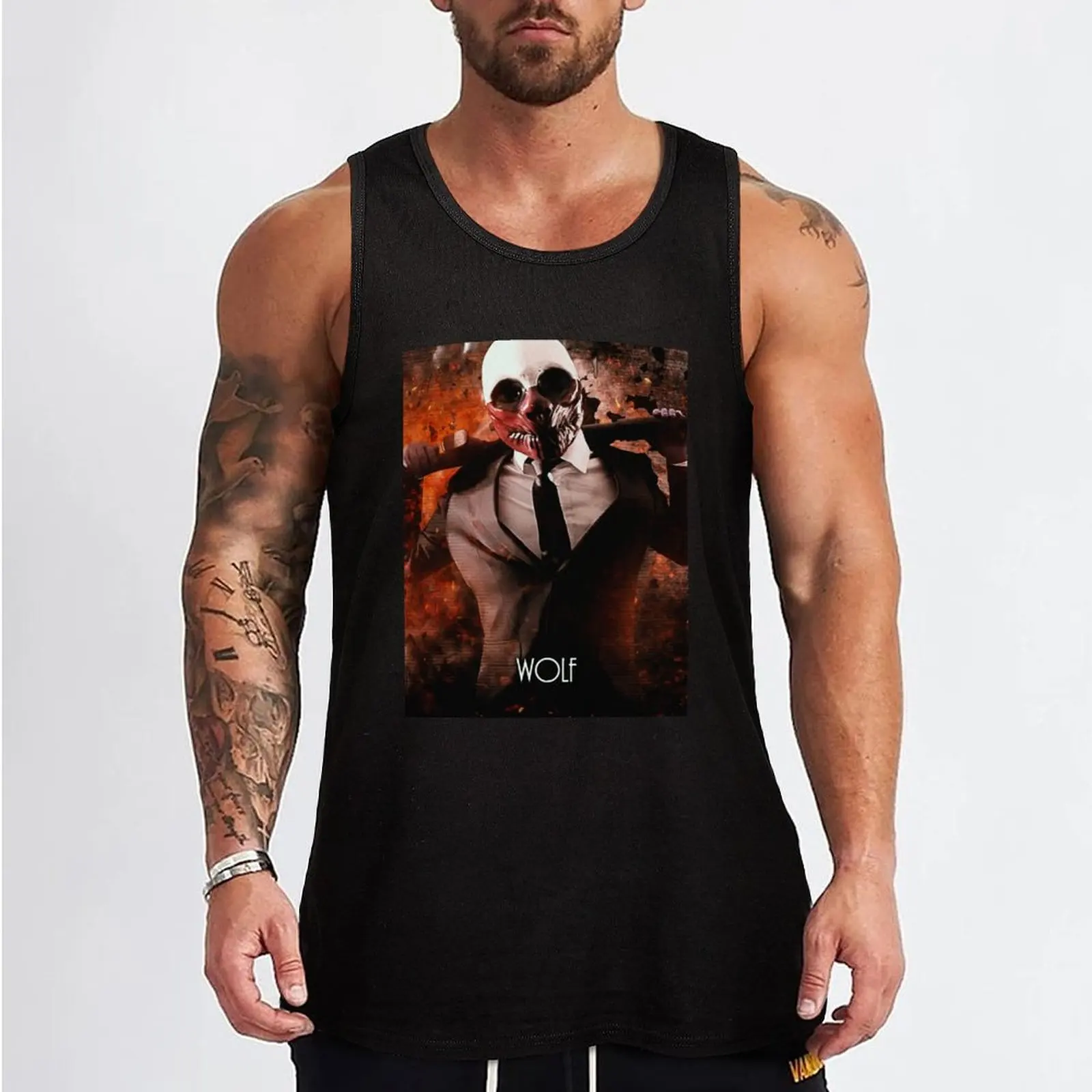 Payday the hesit wolf Tank Top sleeveless vests sleeveless vest men Sleeveless men Men's t-shirts