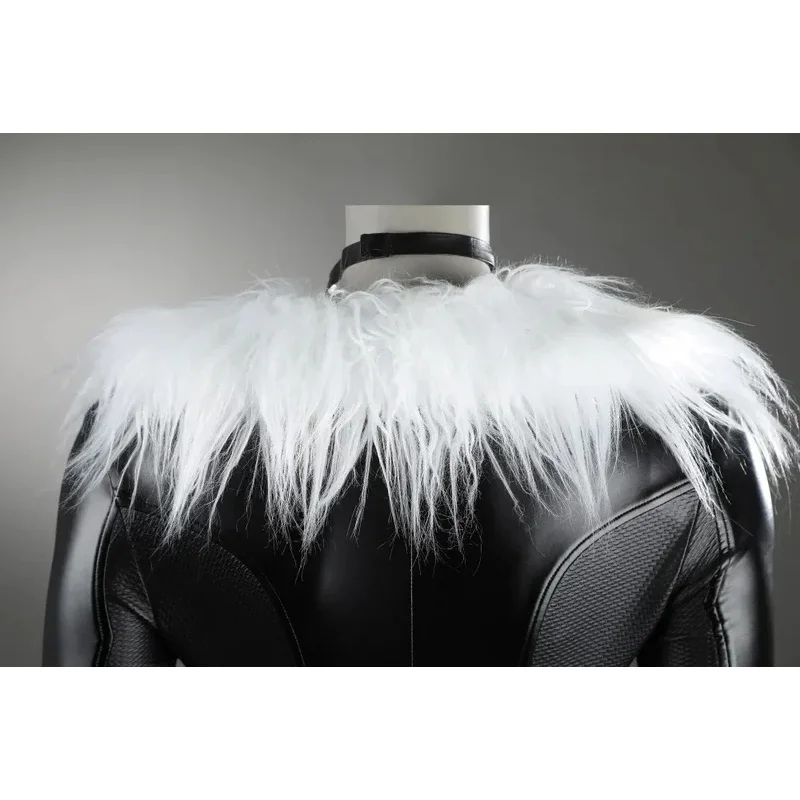 여성 고양이 펠리시아 코스프레 의상 가죽 점프수트 벨트 풀 세트 및 개별 아이템 할로윈 의상 맞춤 제작 sk;m1