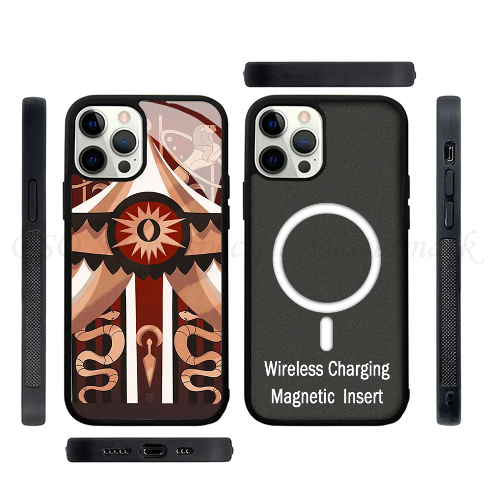 Lucifer’s - Hazbin Hotel Phone Case Strong Magnetic For IPhone 15 14 13 Pro Max 11 12 Mini Alex Mirror