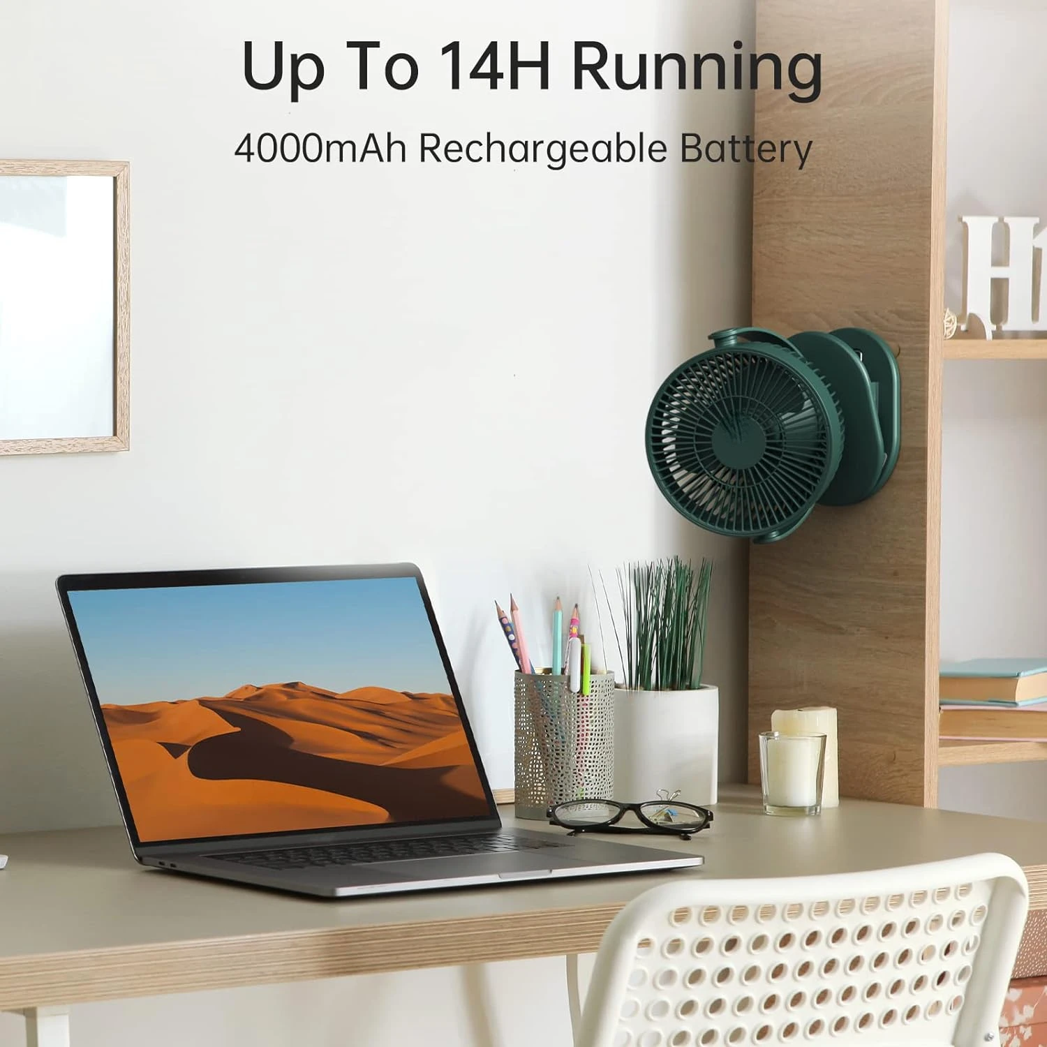 Stay Cool Anywhere with this Convenient, Powerful, and Versatile Portable Mini Fan - Ideal for Clip, Desk, or Hanging Situations