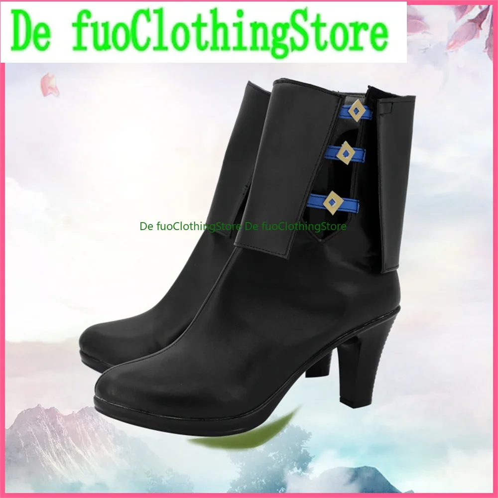 

Arknights Blacknight Обувь для косплея Сапоги Игра Аниме Хэллоуин Рождество DefuoClothing Магазин обуви