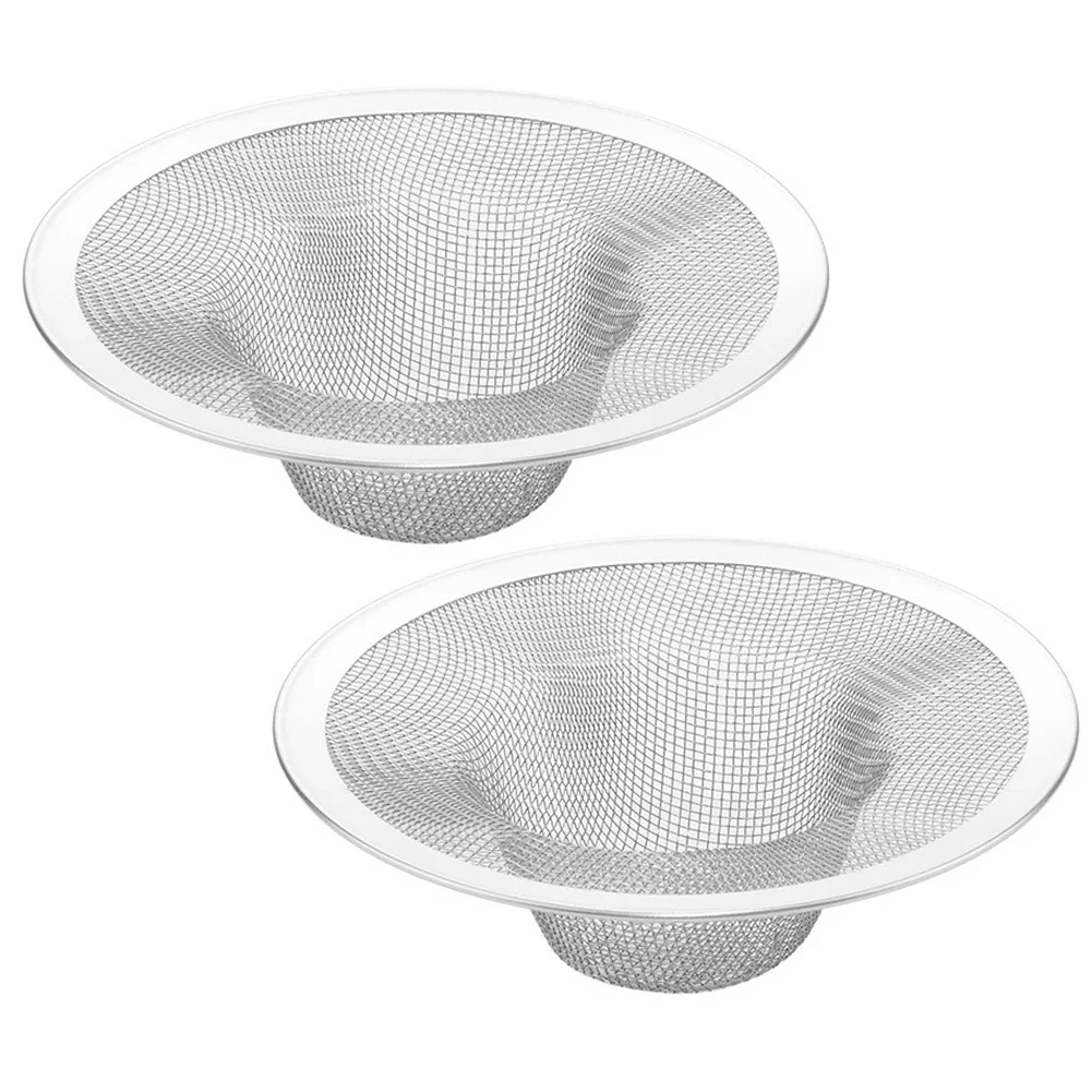 Сетчатый фильтр для слива ванны и душа, из нержавеющей стали, 2 шт.