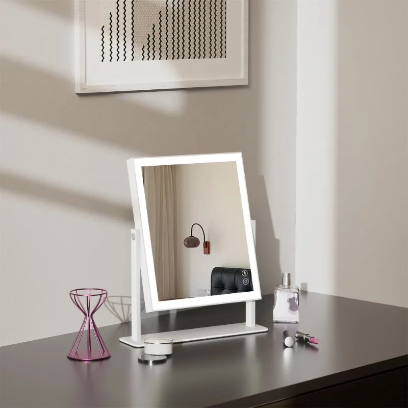 Hollywood Makeup Vanity Mirror With LED Light Strip Bluetooth Speaker Adjustable Color Cute Makeup Tools Setting