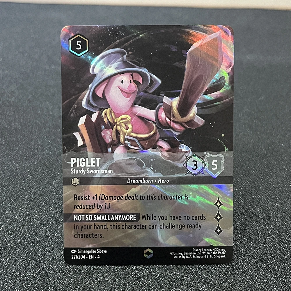 Enchanted chanted บทที่4 lorcana Foil Card ภาษาอังกฤษพร็อกซี่ TCG การ์ดเกม Diablo Cinderella Sisu ursu จัสมิน Goofy