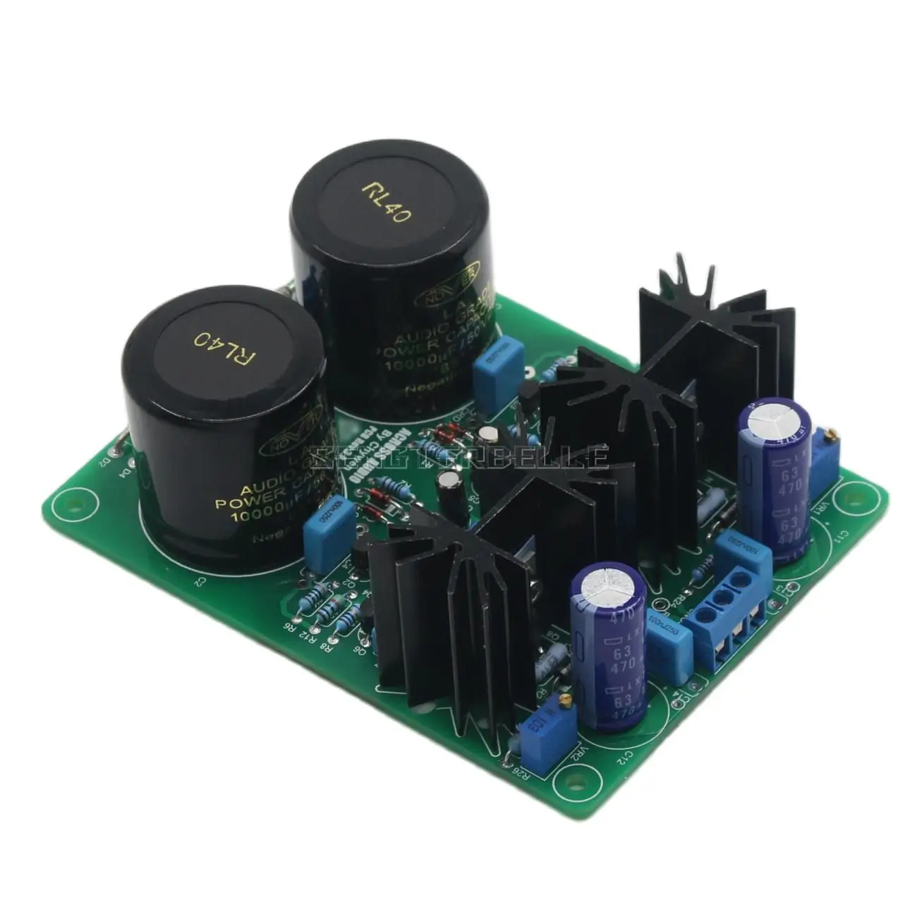 Series Regulated Power Supply Board Based on Mark Levinson Circuit DC+/-15V to +/-32V