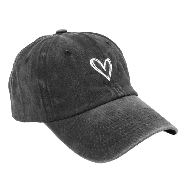 

Distressed Baseball Hat for Girls Women Embroidery Heart Casual Hat for Sports Gym Mountain Camping Hat Outdoor Activity